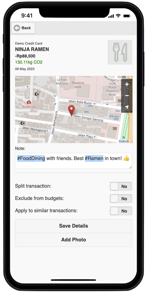 Personalised data categorisation